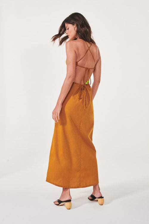 VESTIDO CHLOE DOURADO