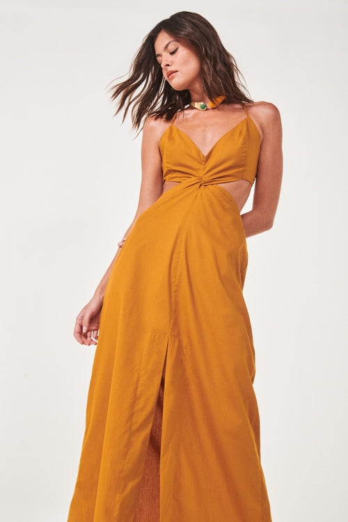 VESTIDO CHLOE DOURADO