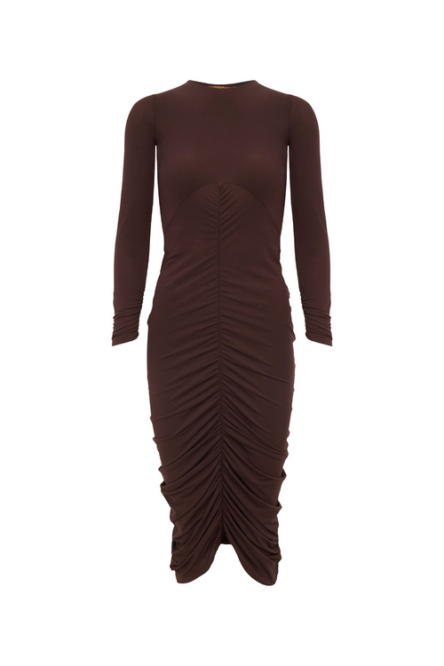 VESTIDO KYLIE CAFÉ