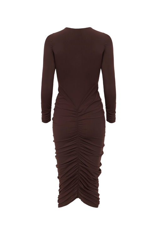 VESTIDO KYLIE CAFÉ